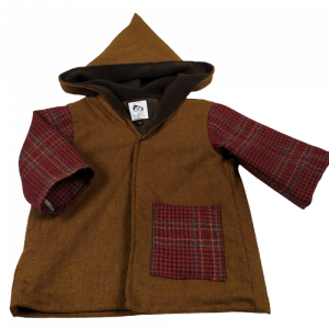 Manteau « tri matières » d’hiver, coloris ocre! (Taille 4 ans)